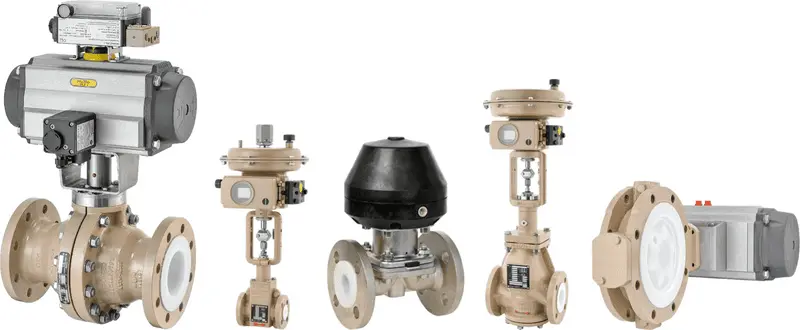 Samson armature obložene sa ptfe/pfa